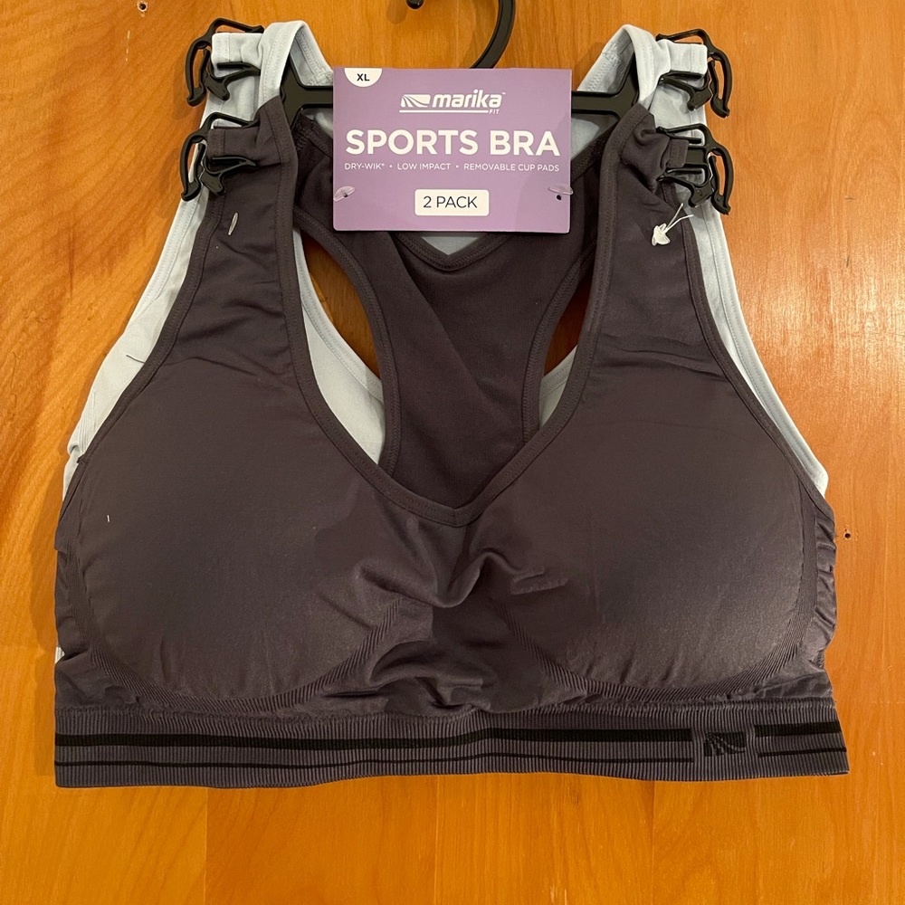 Marika Sports Bra 2 pack Removable Cup Pads - Picture 4 of 5